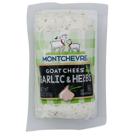MONTCHEVRE: Goat Cheese Mini Log Garlic and Herb, 4 oz - #tag1# - #tag2#