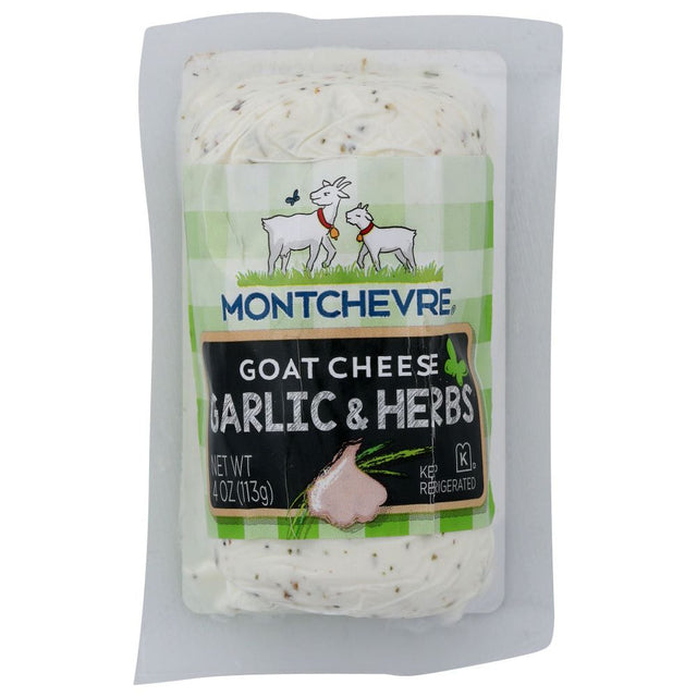 MONTCHEVRE: Goat Cheese Mini Log Garlic and Herb, 4 oz - #tag1# - #tag2#