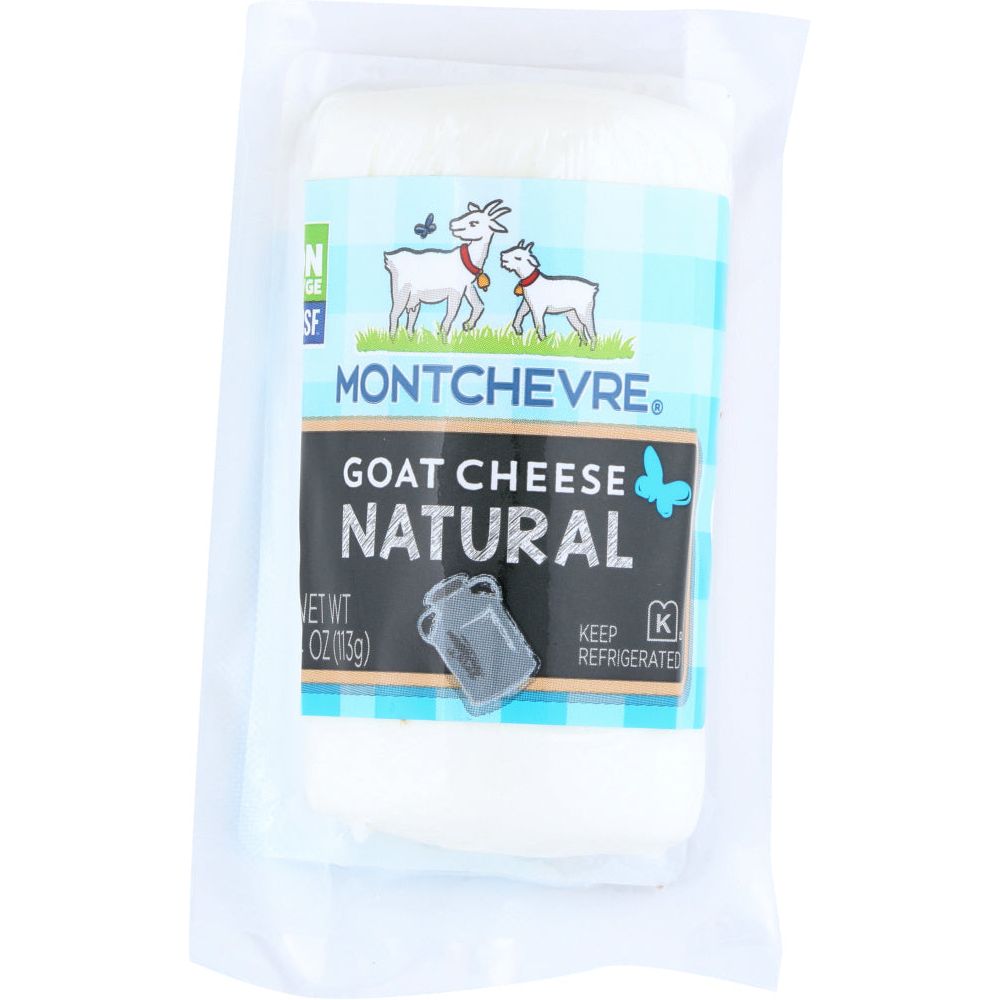 MONTCHEVRE: Goat Cheese Mini Log Plain, 4 oz - #tag1# - #tag2#