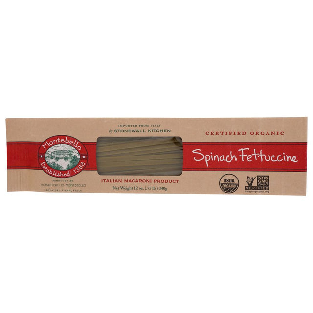 MONTEBELLO: Pasta Fettuccine Spinach, 12 OZ - #tag1# - #tag2#