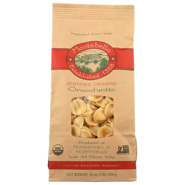 MONTEBELLO: Pasta Orecchiette Organic 16 oz - Sunshine Co Op. - #tag1# - #tag2# - #tag3# - #tag4#
