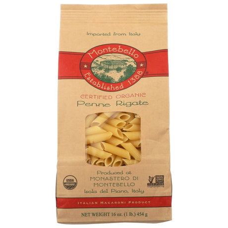 MONTEBELLO: Penne Rigate Pasta, 16 oz - Sunshine Co Op. - #tag1# - #tag2# - #tag3# - #tag4#