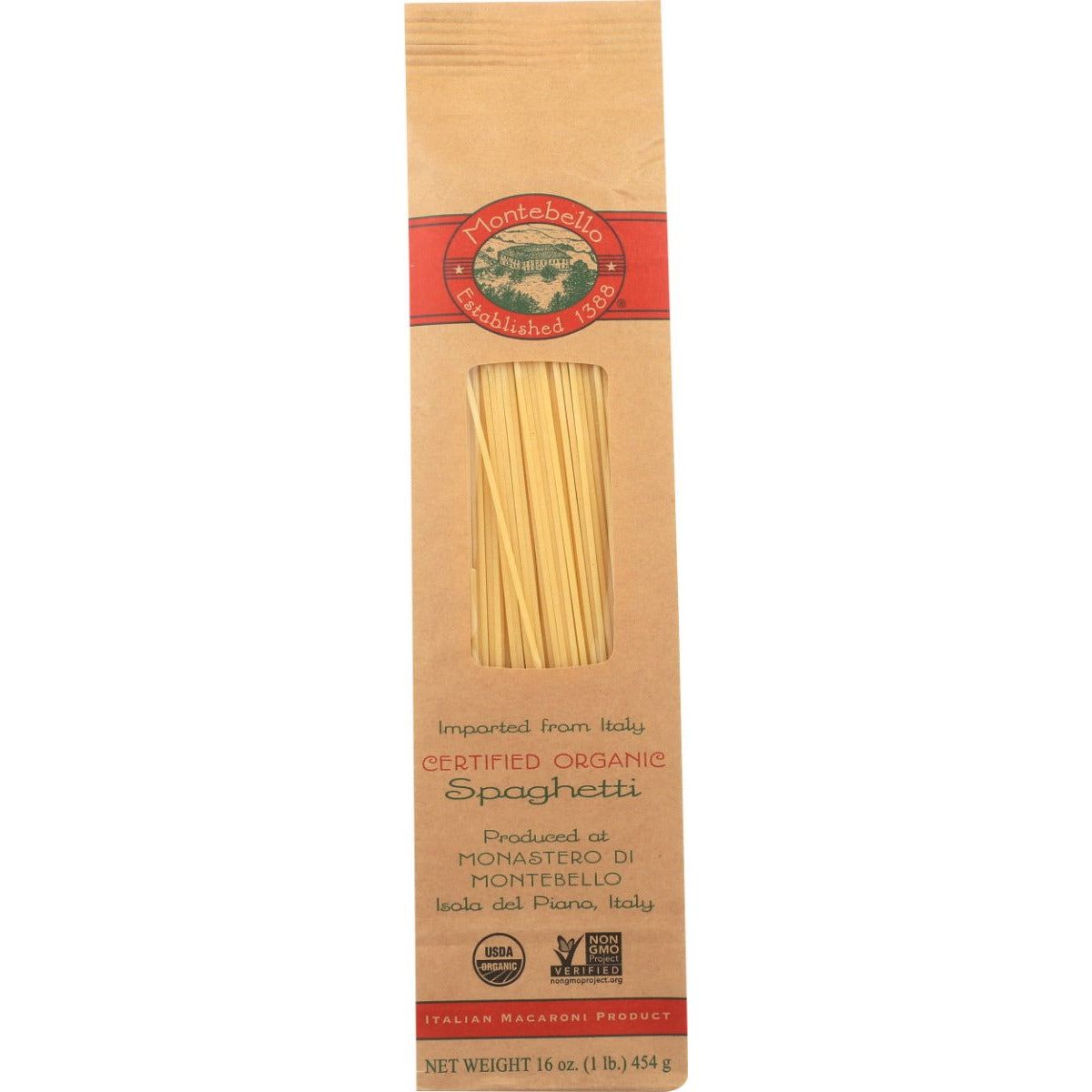 MONTEBELLO: Spaghetti, 16 oz - Sunshine Co Op. - #tag1# - #tag2# - #tag3# - #tag4#