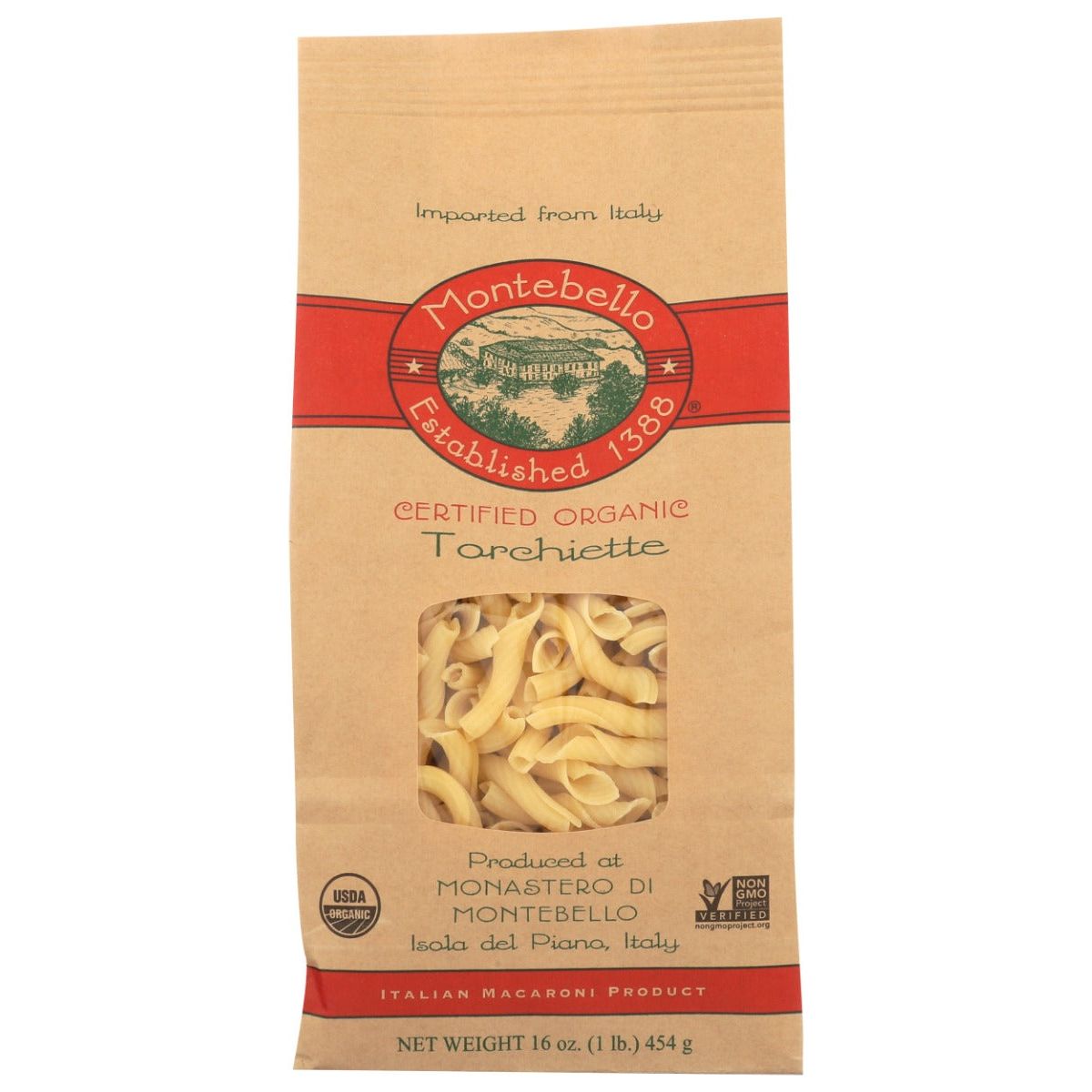 MONTEBELLO: Torchiette Pasta, 16 oz - #tag1# - #tag2#