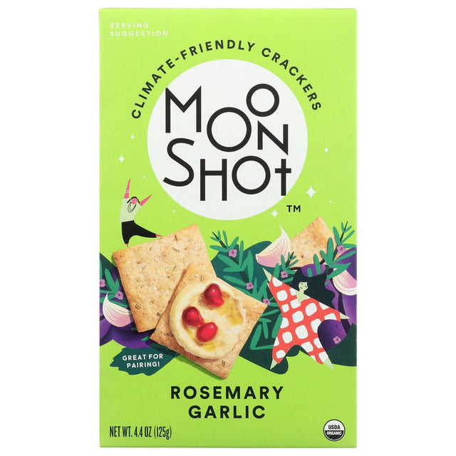 MOONSHOT: Rosemary Garlic Crackers, 4.4 OZ - #tag1# - #tag2#