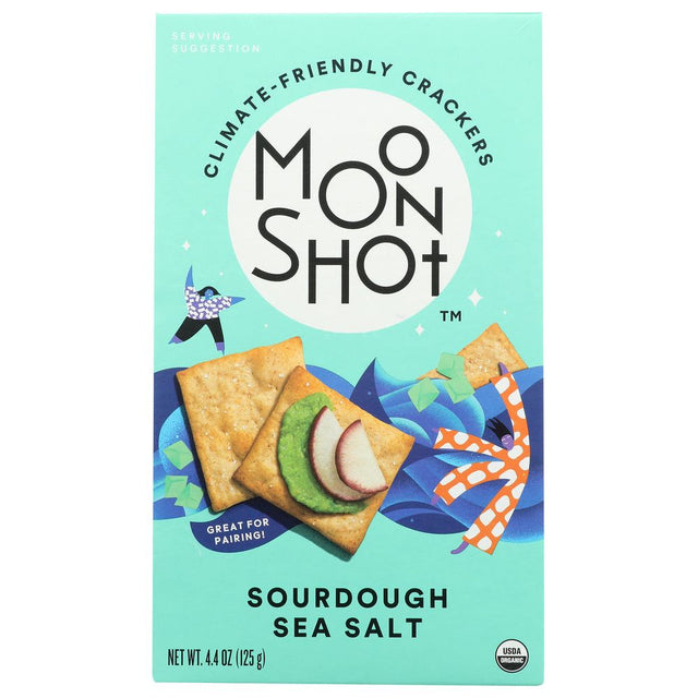 MOONSHOT: Sourdough Sea Salt Crackers, 4.4 OZ - #tag1# - #tag2#