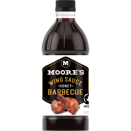 MOORE: Honey BBQ Wing Sauce, 16 oz - Sunshine Co Op. - #tag1# - #tag2# - #tag3# - #tag4#
