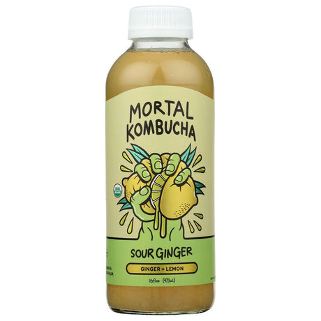 MORTAL KOMBUCHA: Kombucha Sour Ginger, 16 fo - #tag1# - #tag2#