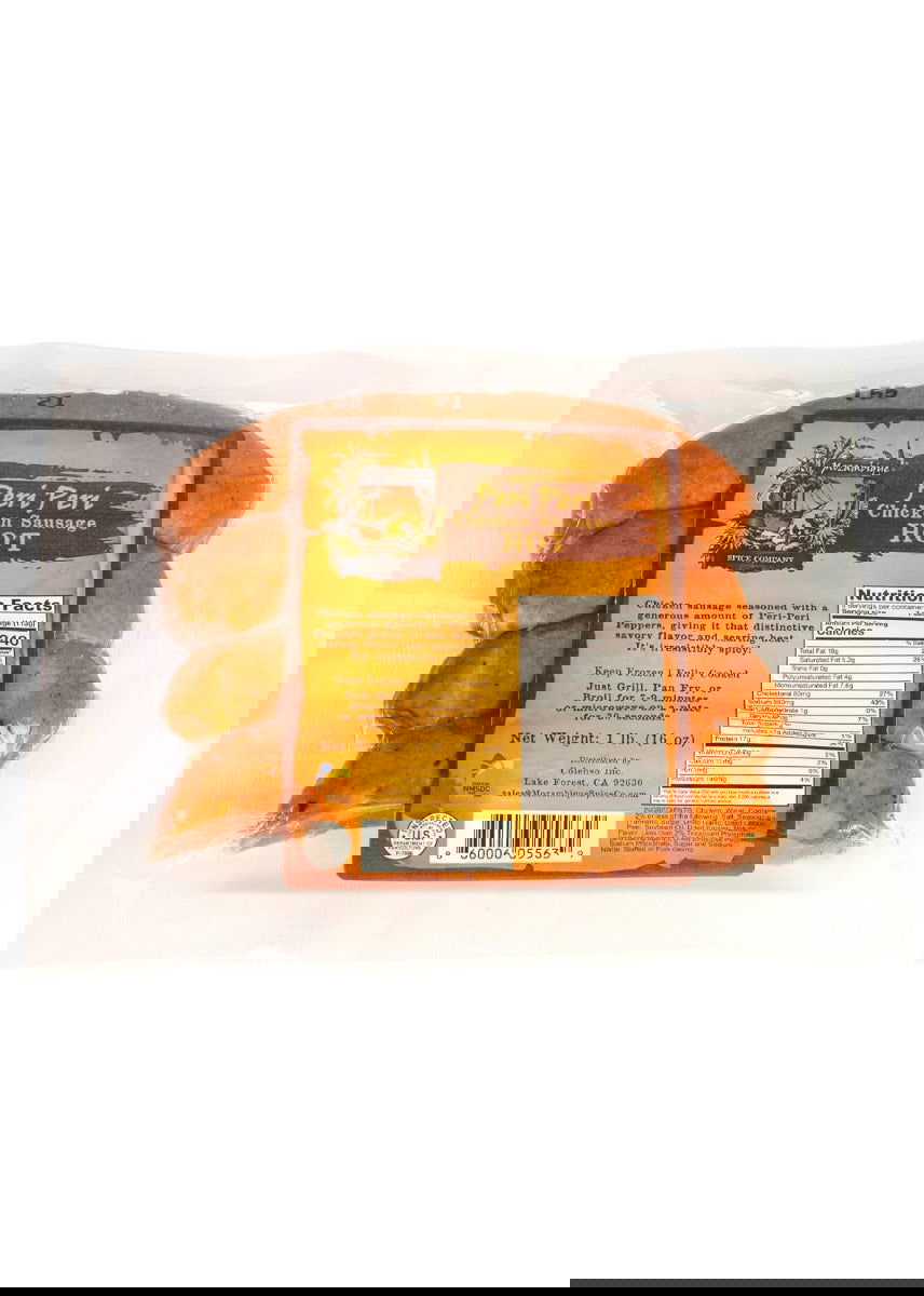 MOZAMBIQUE SPICE COMPANY: Peri Peri Chicken Sausage Hot, 1 lb - #tag1# - #tag2#