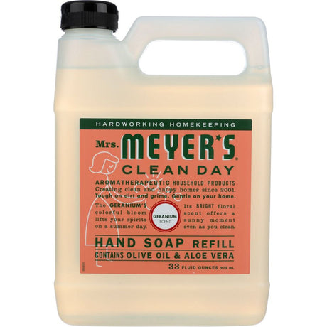 MRS. MEYER'S CLEAN DAY: Liquid Hand Soap Refill Geranium Scent, 33 oz - #tag1# - #tag2#