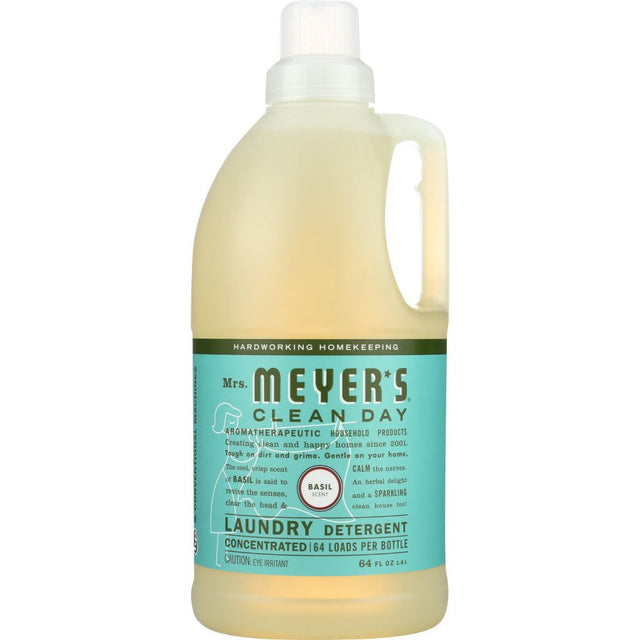 MRS. MEYER'S: Clean Day Laundry Detergent Basil Scent, 64 oz - #tag1# - #tag2#