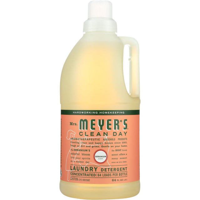 MRS. MEYER'S: Clean Day Laundry Detergent Geranium Scent, 64 oz - #tag1# - #tag2#
