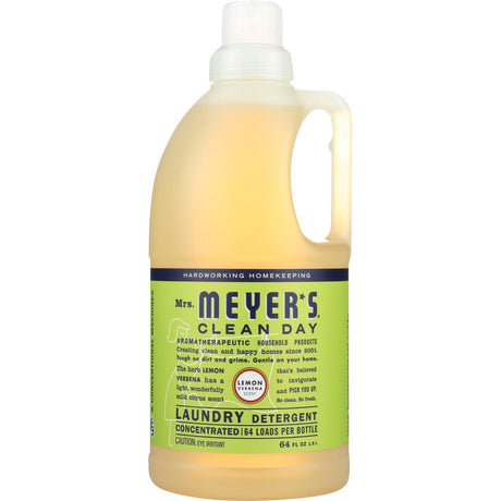 MRS. MEYER'S: Clean Day Laundry Detergent Lemon Verbena Scent, 64 oz - #tag1# - #tag2#