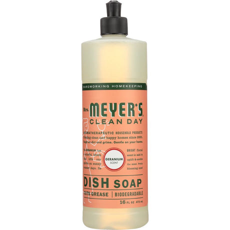 MRS. MEYER'S: Clean Day Liquid Dish Soap Geranium Scent, 16 oz - #tag1# - #tag2#