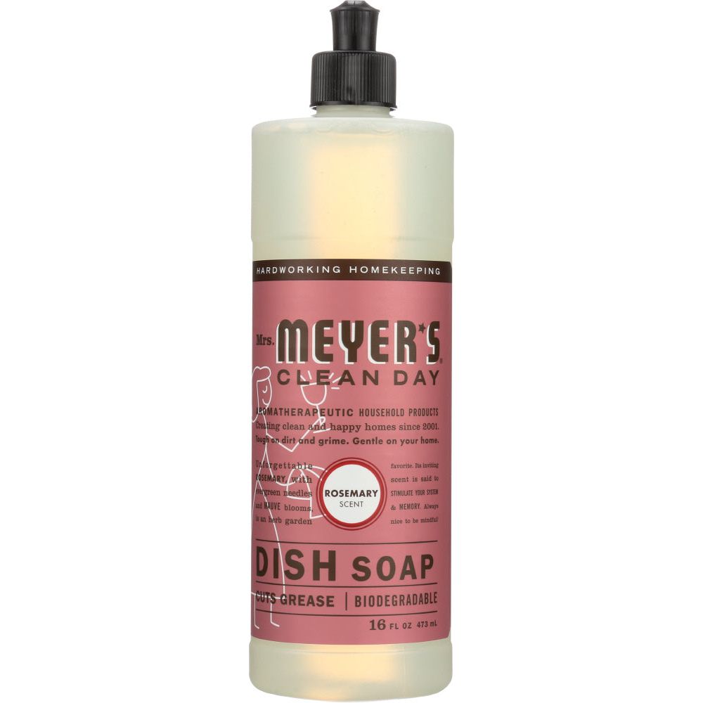 MRS. MEYER'S: Clean Day Liquid Dish Soap Rosemary Scent, 16 Oz - #tag1# - #tag2#