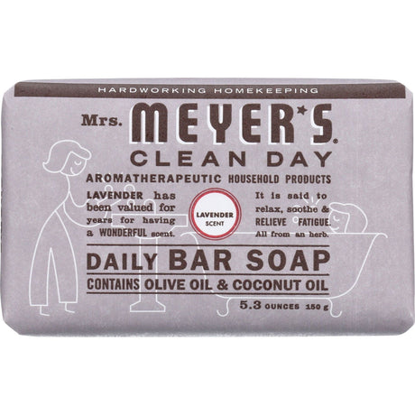 MRS MEYERS CLEAN DAY: Lavender Daily Bar Soap, 5.3 oz - #tag1# - #tag2#