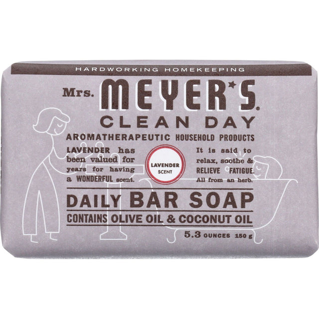 MRS MEYERS CLEAN DAY: Lavender Daily Bar Soap, 5.3 oz - #tag1# - #tag2#