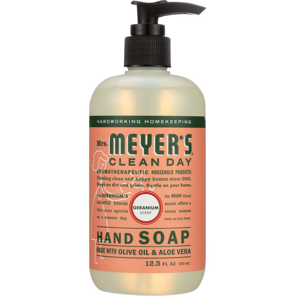 MRS MEYERS CLEAN DAY: Liquid Hand Soap Geranium Scent, 12.5 oz - #tag1# - #tag2#