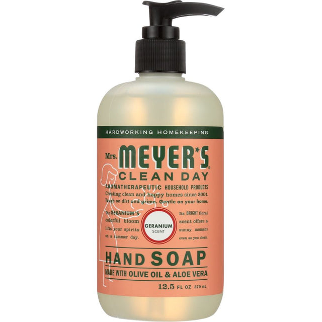 MRS MEYERS CLEAN DAY: Liquid Hand Soap Geranium Scent, 12.5 oz - #tag1# - #tag2#