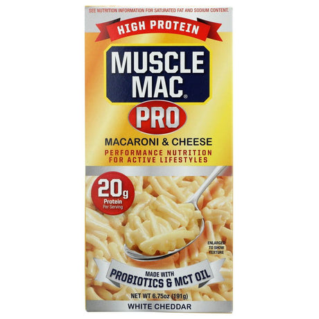 MUSCLE MAC: Mac & Cheese Probiotic MCT Oil Cup, 6.75 oz - Sunshine Co Op. - #tag1# - #tag2# - #tag3# - #tag4#