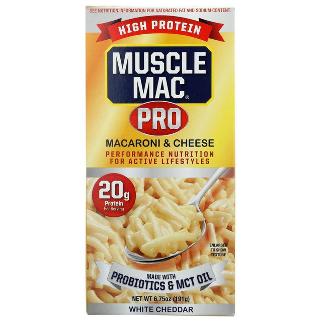 MUSCLE MAC: Mac & Cheese Probiotic MCT Oil Cup, 6.75 oz - Sunshine Co Op. - #tag1# - #tag2# - #tag3# - #tag4#