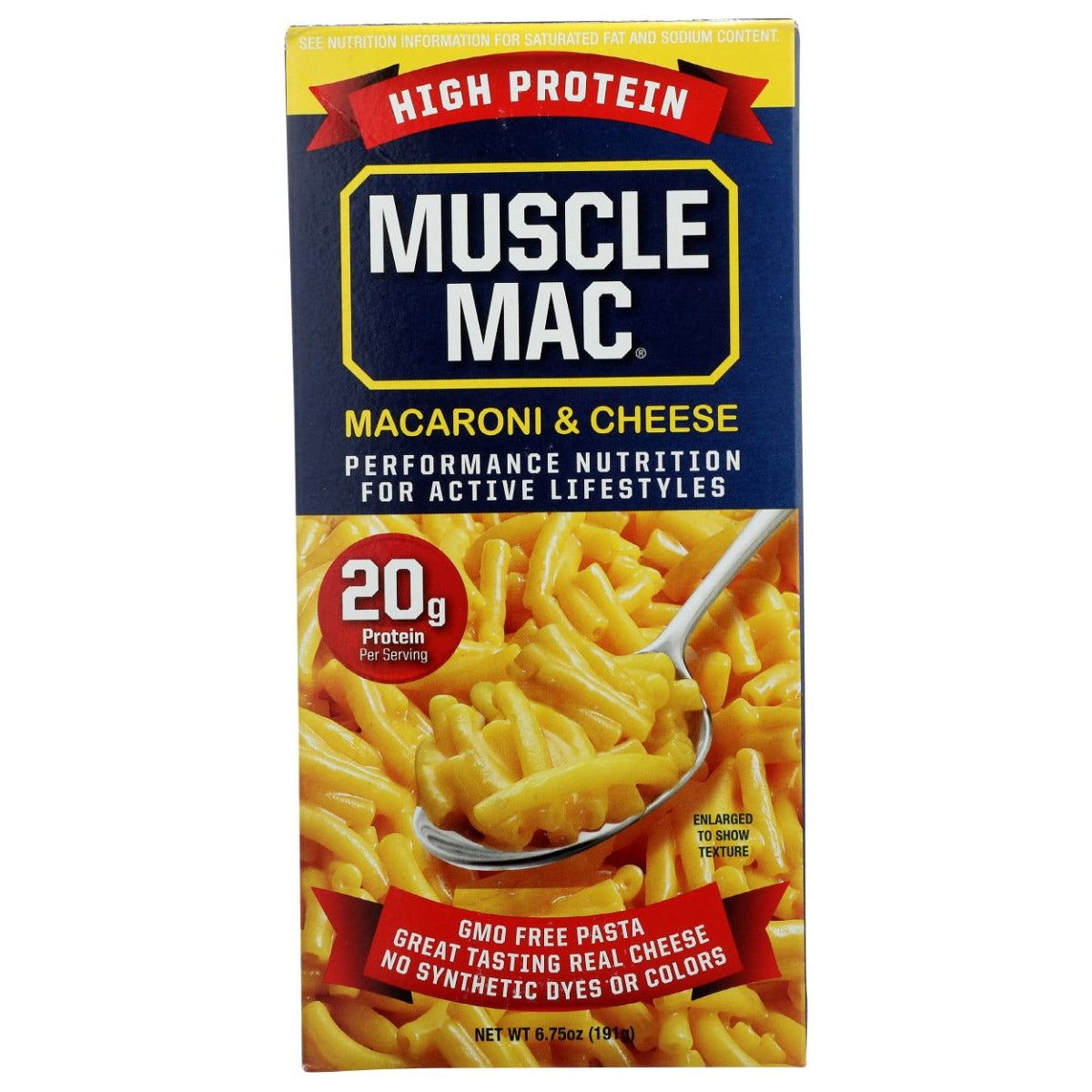 MUSCLE MAC: Mac and Cheese Original Cheddar, 6.75 oz - Sunshine Co Op. - #tag1# - #tag2# - #tag3# - #tag4#