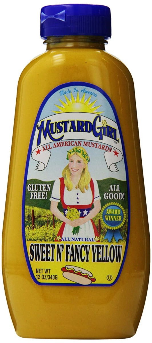 MUSTARD GIRL: Sweet N Fancy Yellow Mustard, 12 oz - #tag1# - #tag2#