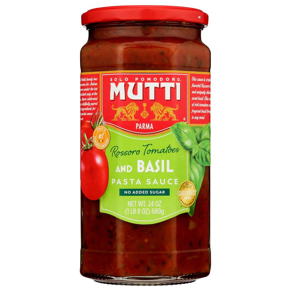 MUTTI: Sauce Pasta Tom & Basil, 24 OZ - #tag1# - #tag2#