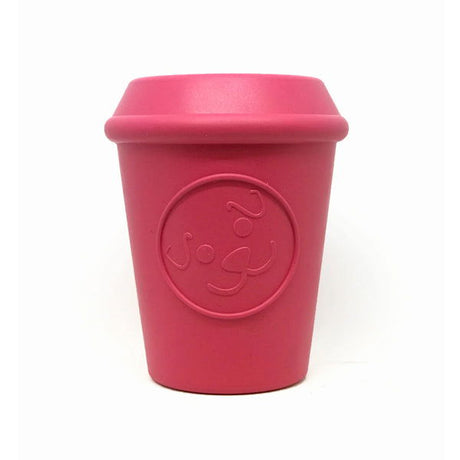 MUTTS KICK BUTT: Large Coffee Cup Durable Rubber Chew Dog Toy & Treat Dispenser, 1 ea - #tag1# - #tag2#