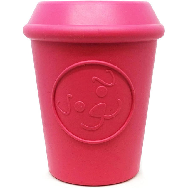 MUTTS KICK BUTT: Medium Coffee Cup Durable Rubber Chew Dog Toy & Treat Dispenser, 1 ea - #tag1# - #tag2#