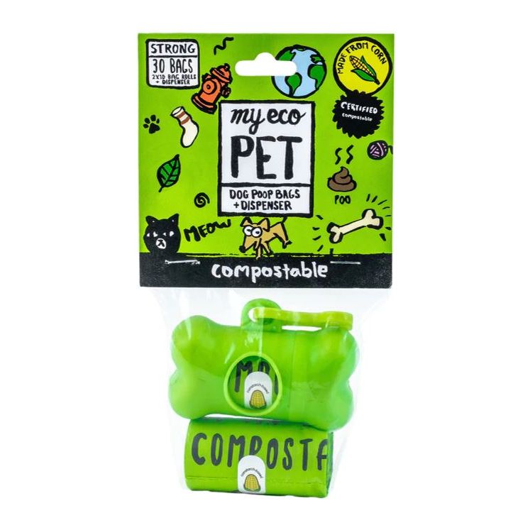 MYECOPET: Compostable Dog Waste Bag Dispenser 2 Rolls, 2 oz - #tag1# - #tag2#