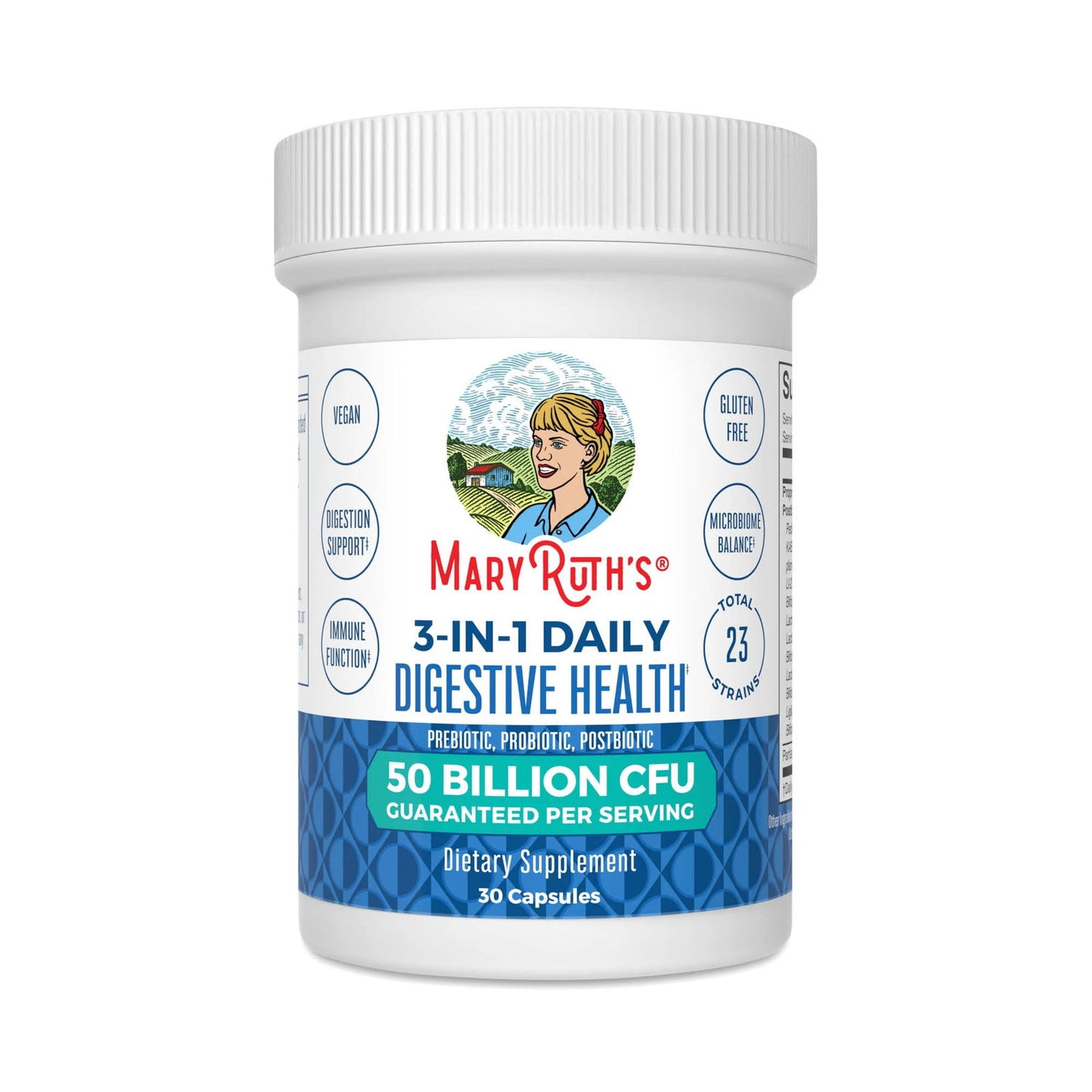 MaryRuth's 3-in-1 Daily Digestive Health Probiotics - 30ct - 50 Billion CFU - Sunshine Co Op. - #tag1# - #tag2# - #tag3# - #tag4#