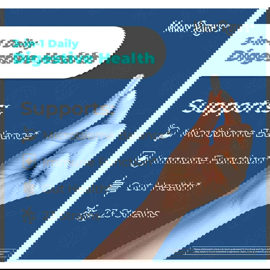 MaryRuth's 3-in-1 Daily Digestive Health Probiotics - 30ct - 50 Billion CFU - Sunshine Co Op. - #tag1# - #tag2# - #tag3# - #tag4#