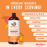 MaryRuth's Liquid Multivitamin Hair Growth - Peach Mango Flavor - 30 FL OZ - Sunshine Co Op. - #tag1# - #tag2# - #tag3# - #tag4#