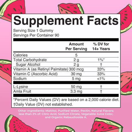 MaryRuth's Vegan Collagen Gummies - Watermelon Flavor - 90 Gummies - Sunshine Co Op. - #tag1# - #tag2# - #tag3# - #tag4#