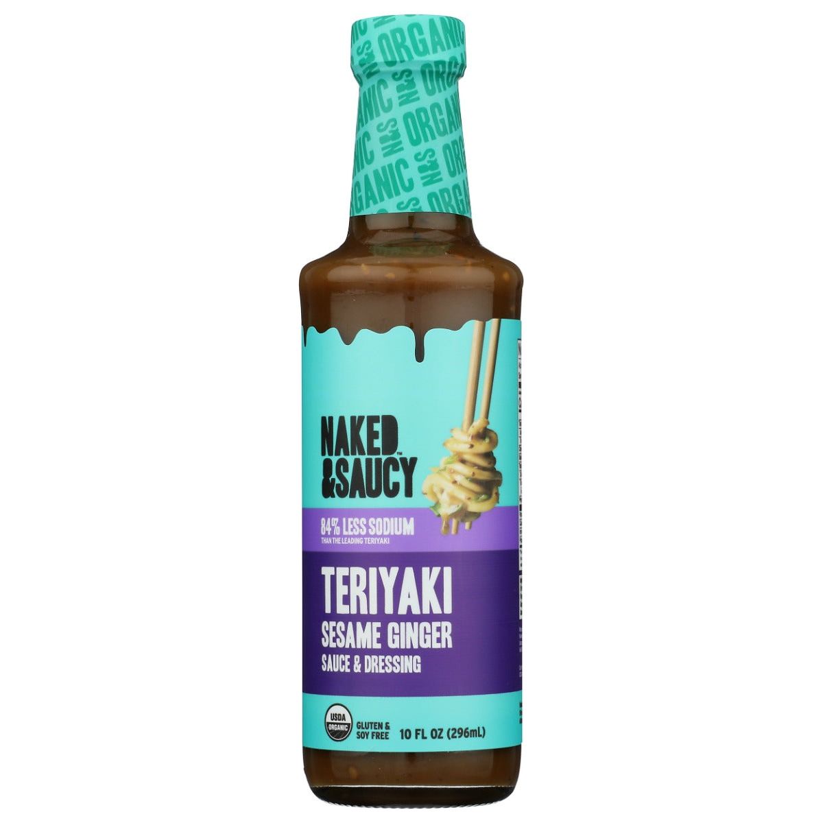 NAKED AND SAUCY: Teriyaki Sesame Ginger Sauce, 10 fo - #tag1# - #tag2#