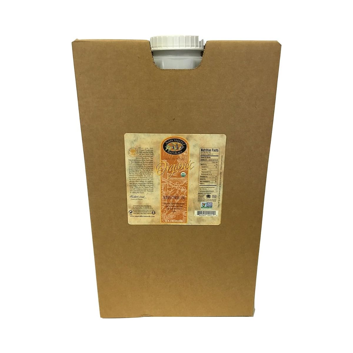 NAPA VALLEY NATURALS: Organic Sunflower Oil, 35 lb - #tag1# - #tag2#