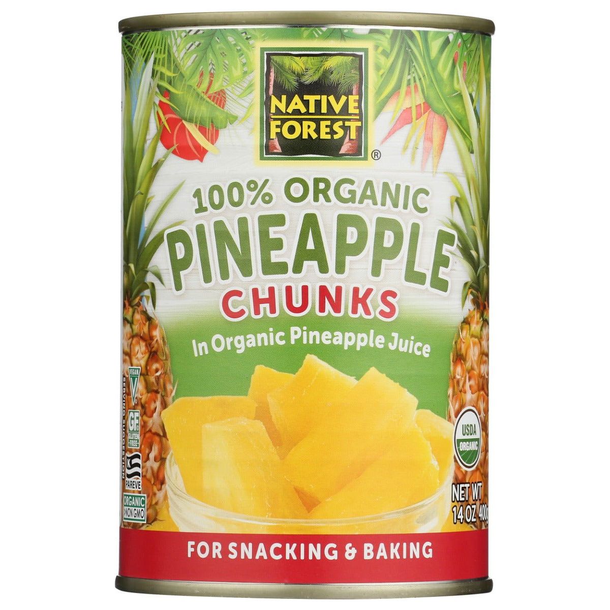 NATIVE FOREST: Organic Pineapple Chunks, 14 oz - Sunshine Co Op. - #tag1# - #tag2# - #tag3# - #tag4#
