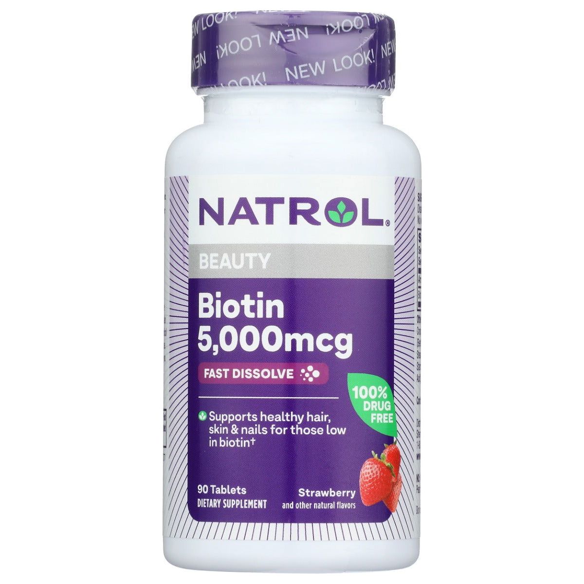 NATROL: Biotin 5000Mg Fast Dissolve, 90 tb - Sunshine Co Op. - #tag1# - #tag2# - #tag3# - #tag4#