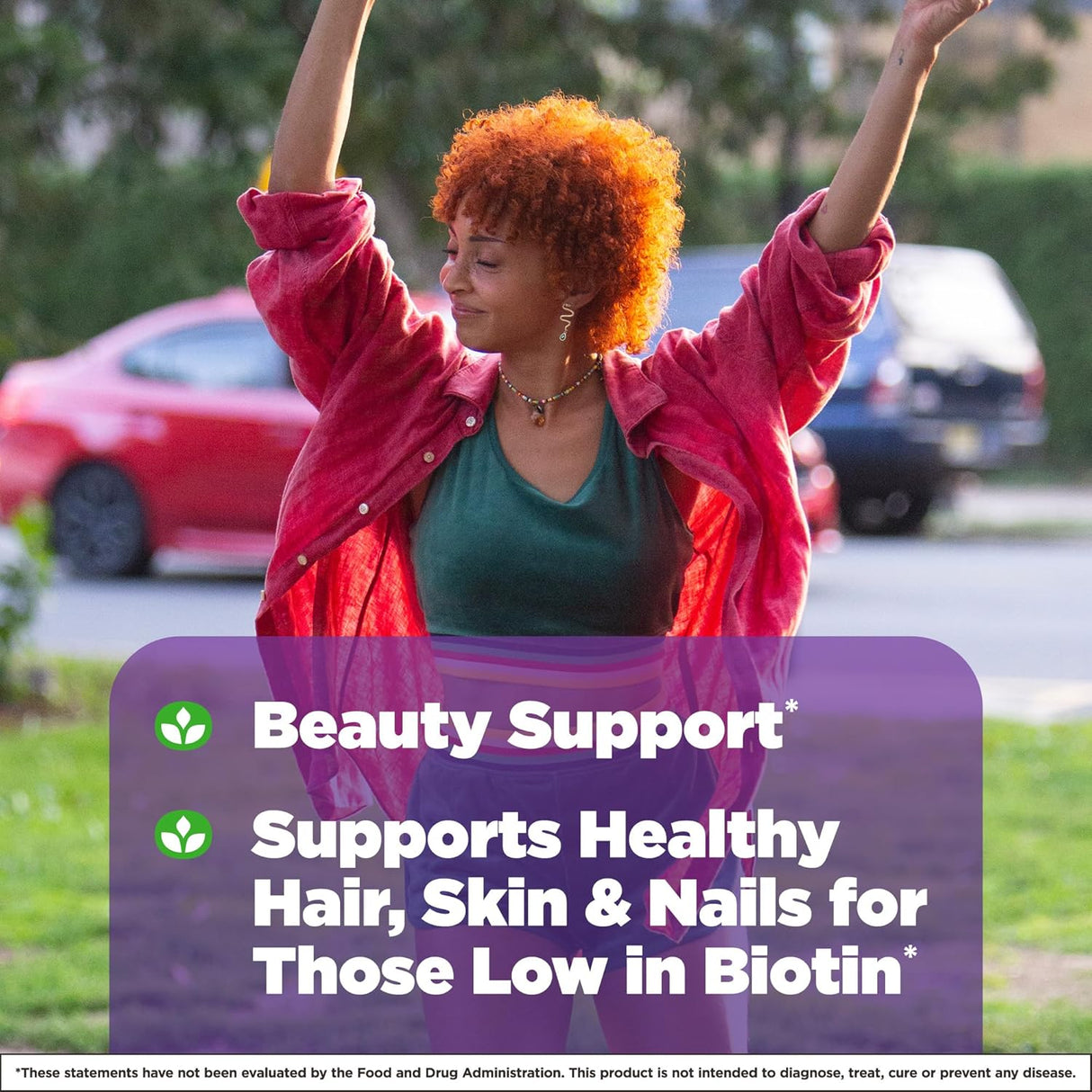 NATROL Biotin Beauty, Fast Dissolve, 10,000 mg, Strawberry, 60 Tablets - #tag1# - #tag2#