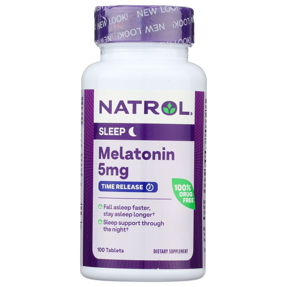 NATROL: Melatonin TR Time Release 5 mg, 100 tablets - #tag1# - #tag2#