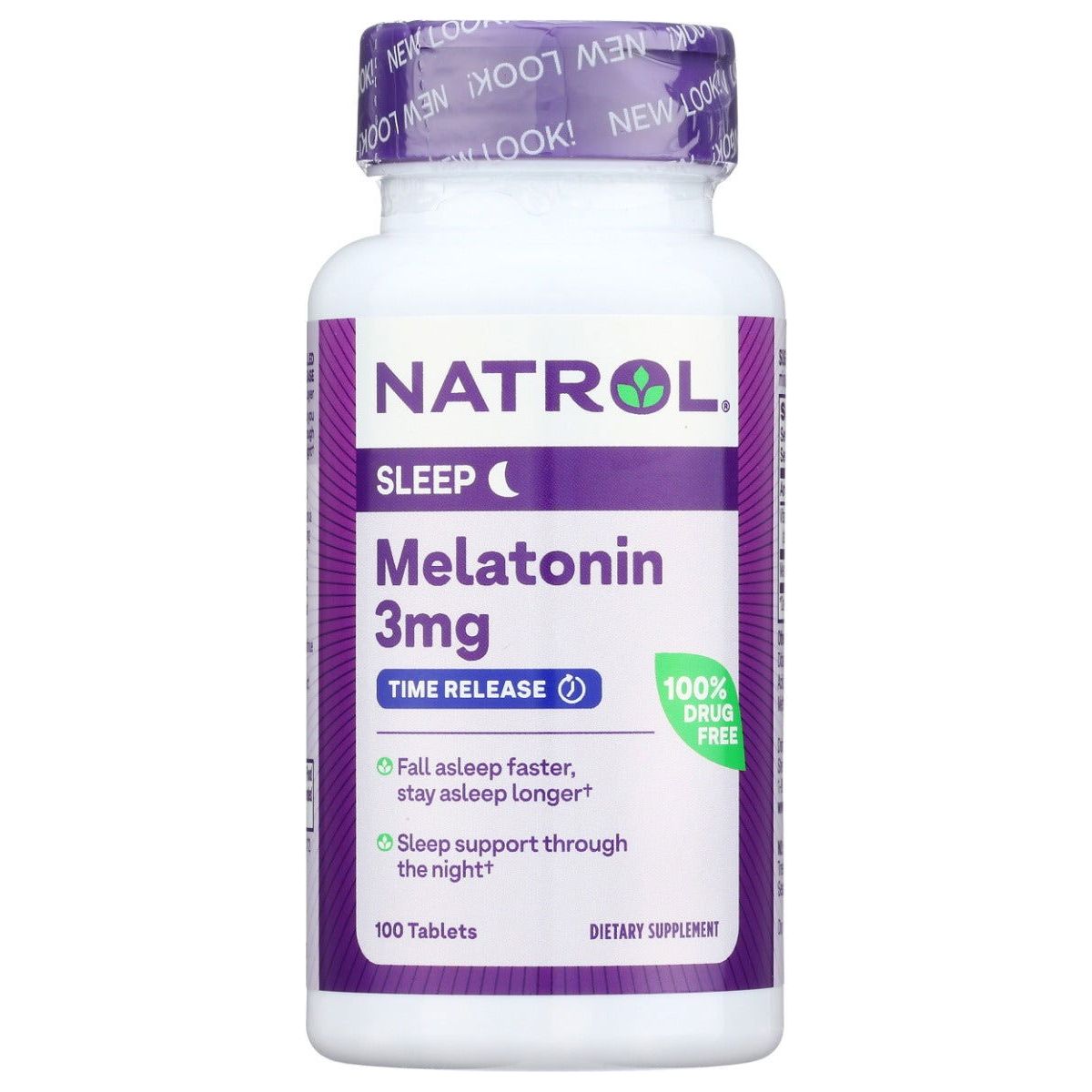 NATROL: Melatonin Time Release Tablets 3mg, 100 tb - Sunshine Co Op. - #tag1# - #tag2# - #tag3# - #tag4#