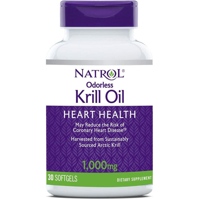 NATROL: Odorless Krill Oil 1000mg, 30 cp - #tag1# - #tag2#
