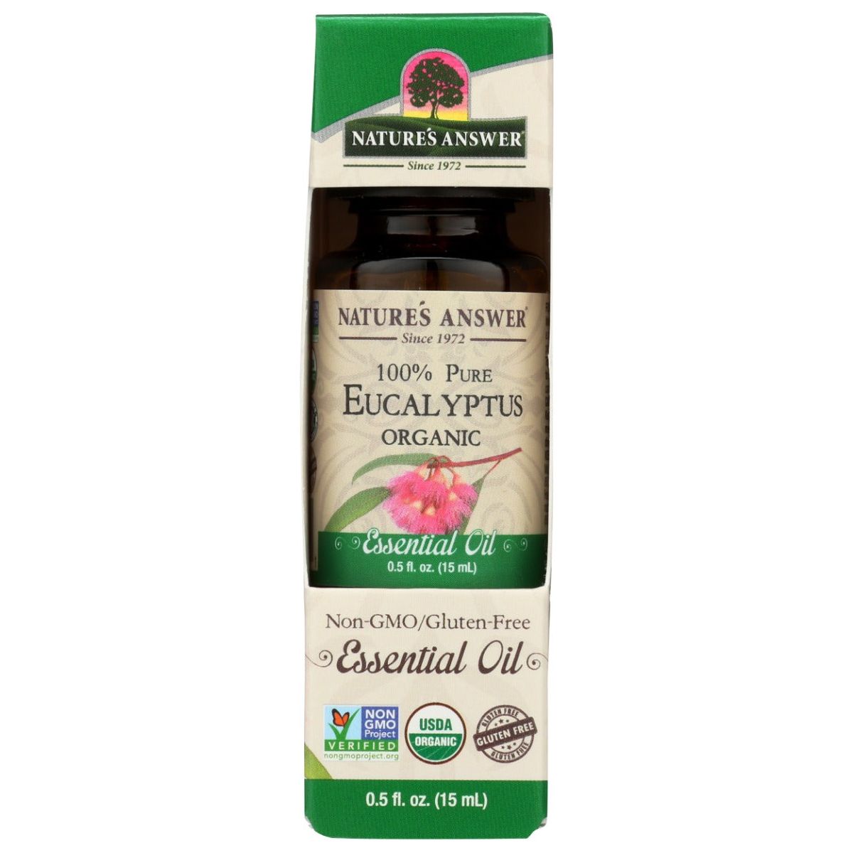 NATURES ANSWER: 100% Pure Eucalyptus Organic Essential Oil, 0.5 oz - #tag1# - #tag2#