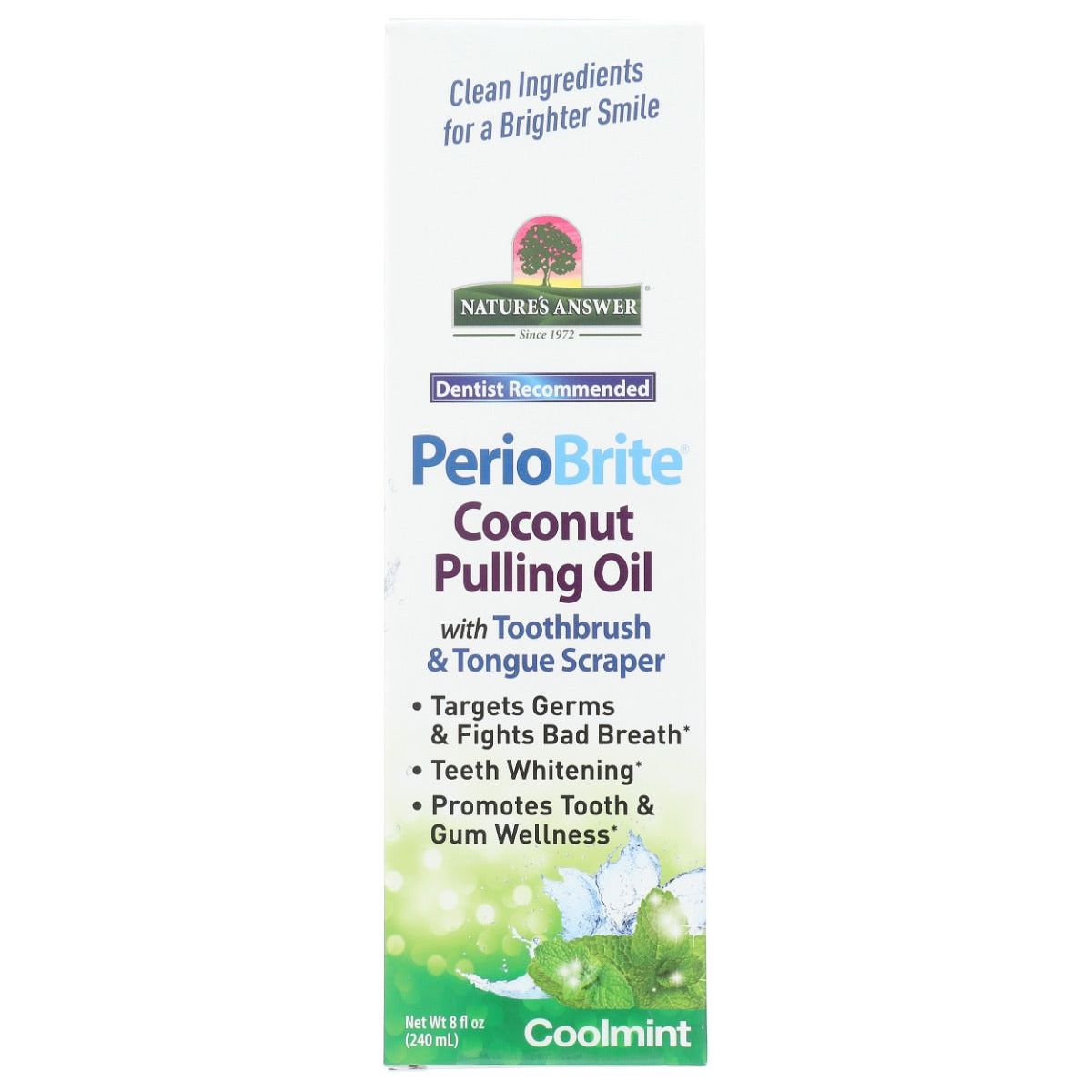 NATURES ANSWER: Periobrite Coconut Pulling Oil, 8 fo - #tag1# - #tag2#