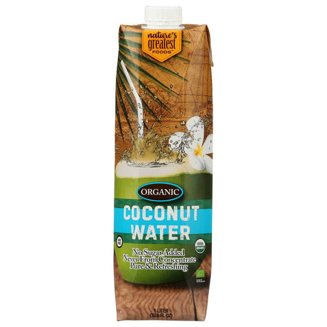 NATURES GREATEST FOODS: Organic Water Coconut, 1 lt - #tag1# - #tag2#