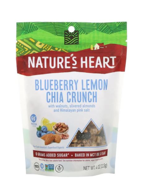 NATURES HEART: Blueberry Lemon Chia Crunch, 4 oz - #tag1# - #tag2#