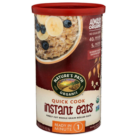 NATURES PATH: Quick Cook Instant Oatmeal, 18 oz - Sunshine Co Op. - #tag1# - #tag2# - #tag3# - #tag4#