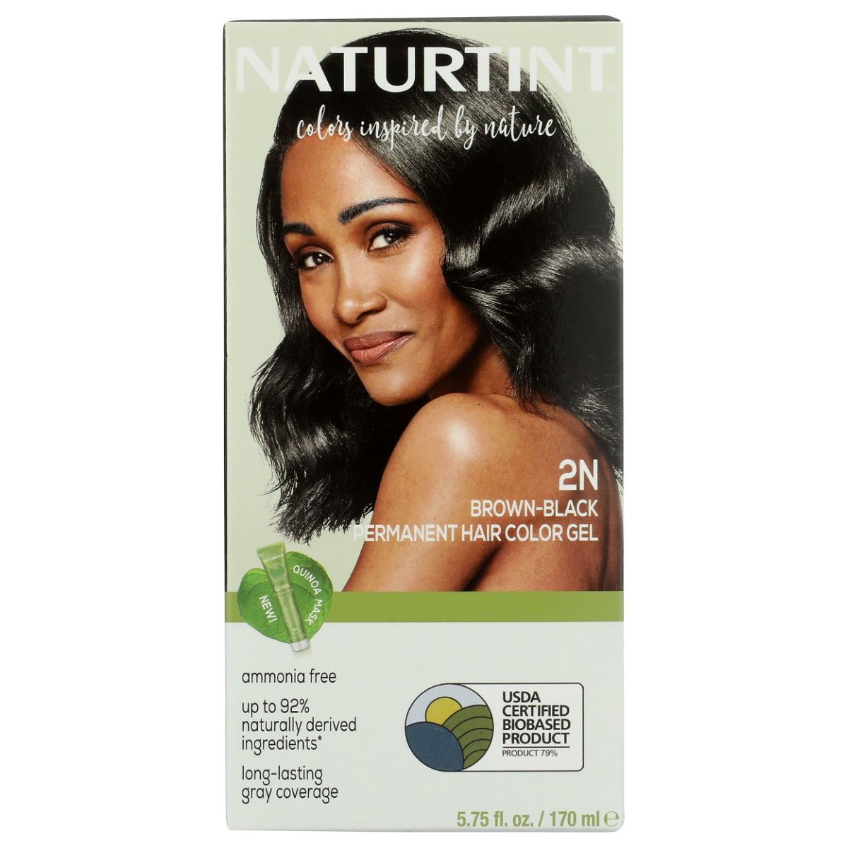 NATURTINT: Permanent Hair Color 2N Brown Black, 5.75 fo - #tag1# - #tag2#