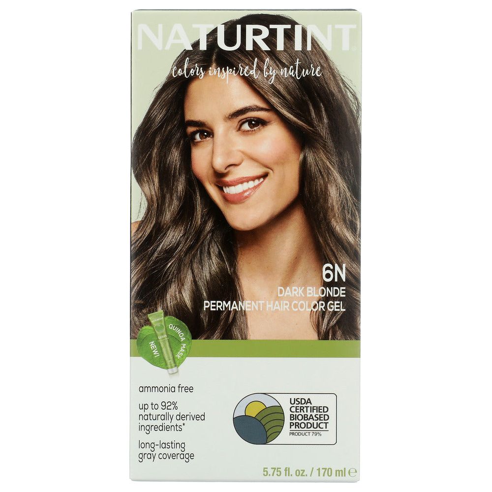NATURTINT: Permanent Hair Color 6N Dark Blonde, 5.28 oz - #tag1# - #tag2#